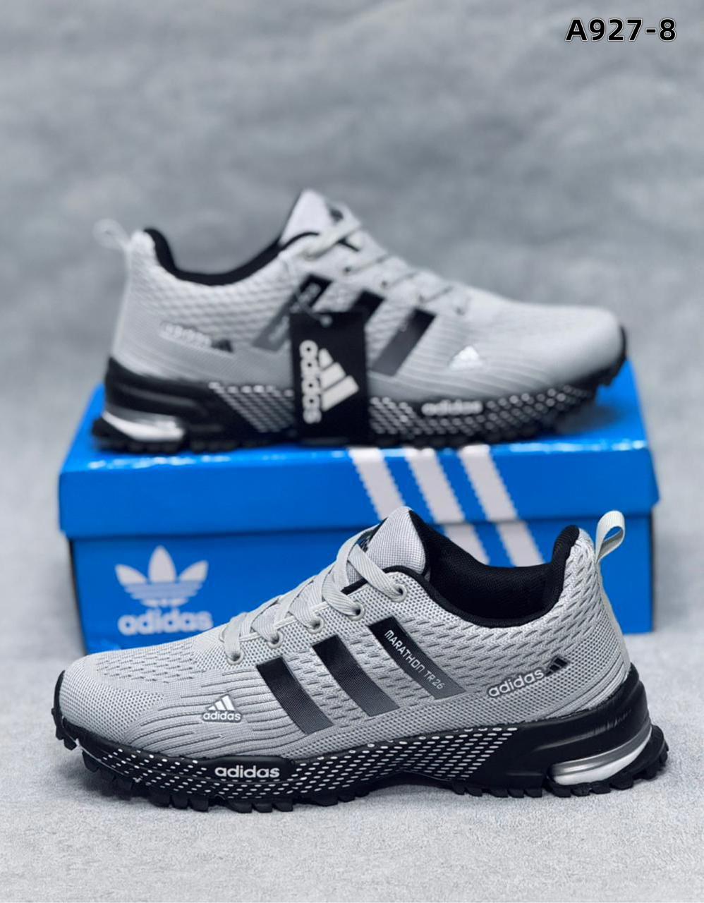 фото мужские кроссовки adidas серые 654035 оптом