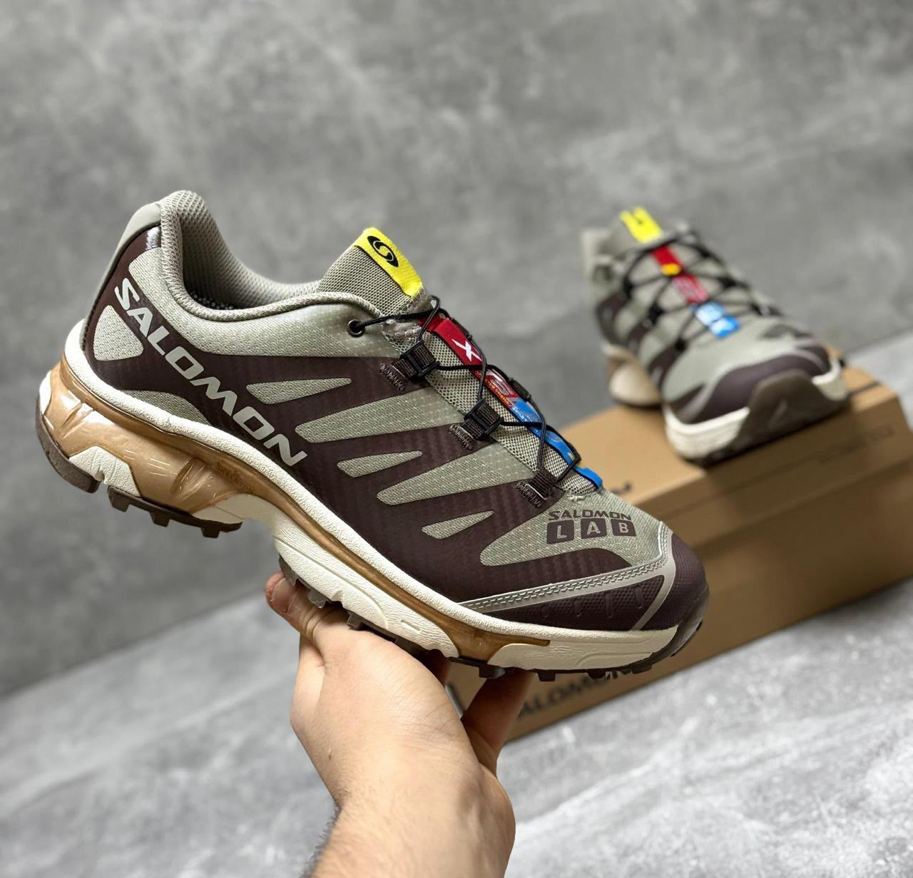фото мужские осенние кроссовки salomon 977828 оптом