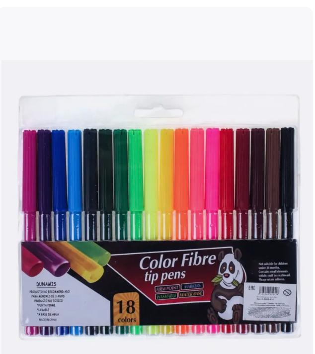 картинка Набор фломастеров 18 цветов от магазина Одежда+