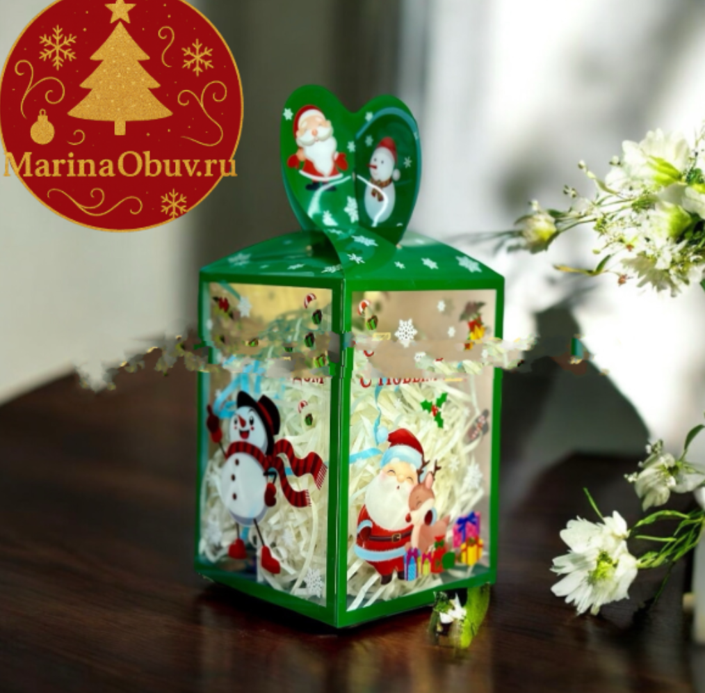 картинка Новогодняя подарочная коробка для конфет от магазина Одежда+