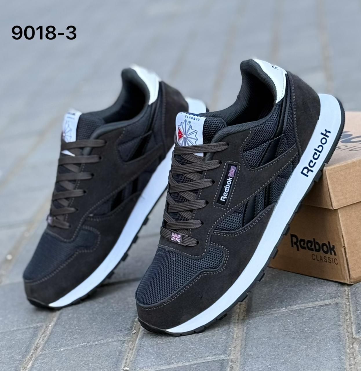 фото мужские черные кроссовки reebok 100660 оптом