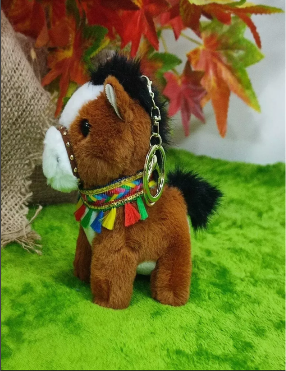 картинка Мягкая игрушка брелок "Лошадь" символ года 12 см от магазина Одежда+