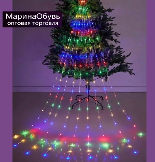 картинка Гирлянда светодиодная на елку "Конский хвост" 2м от магазина Одежда+