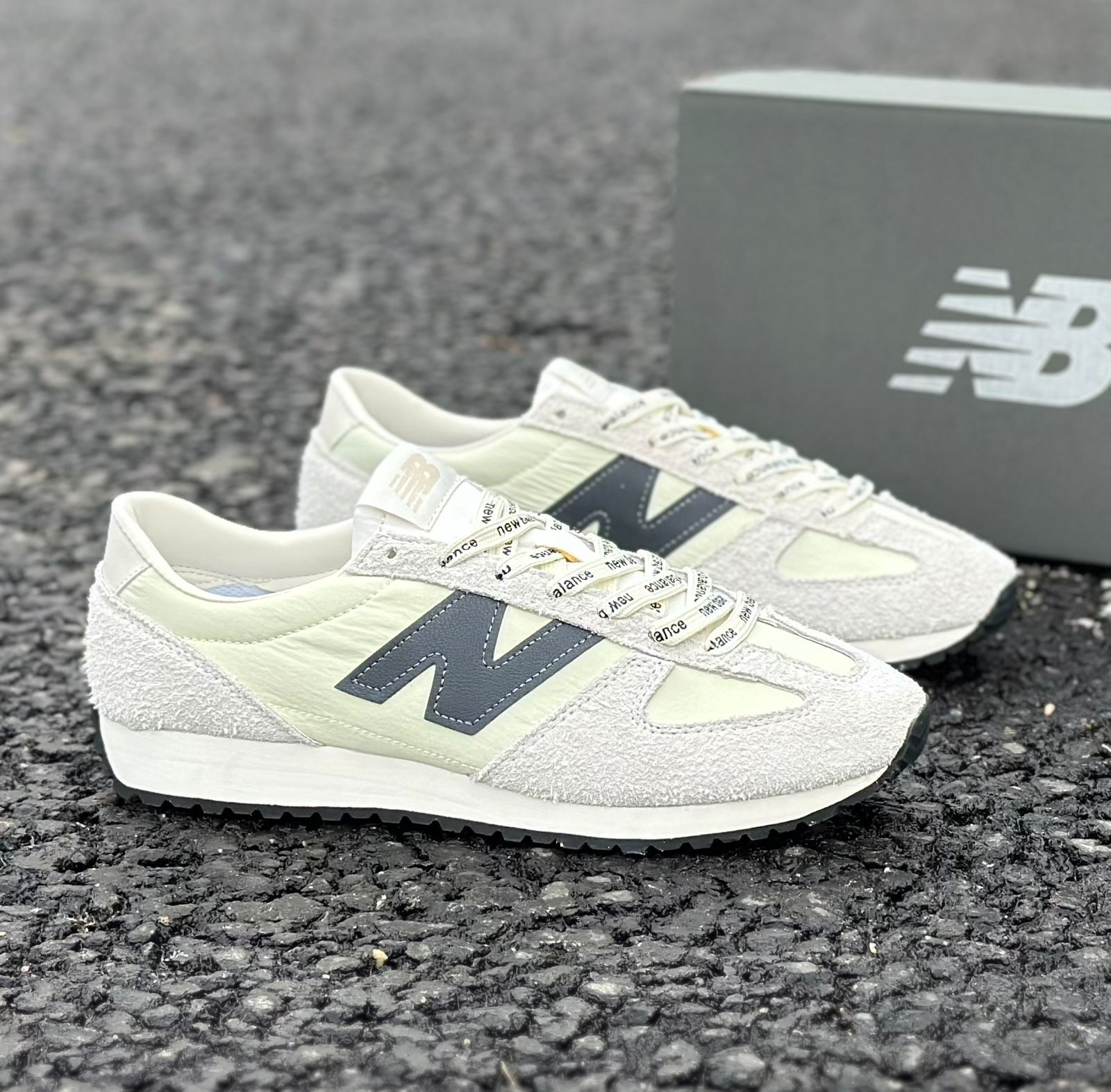 фото Мужские белые кроссовки New Balance 643366 оптом с доставкой