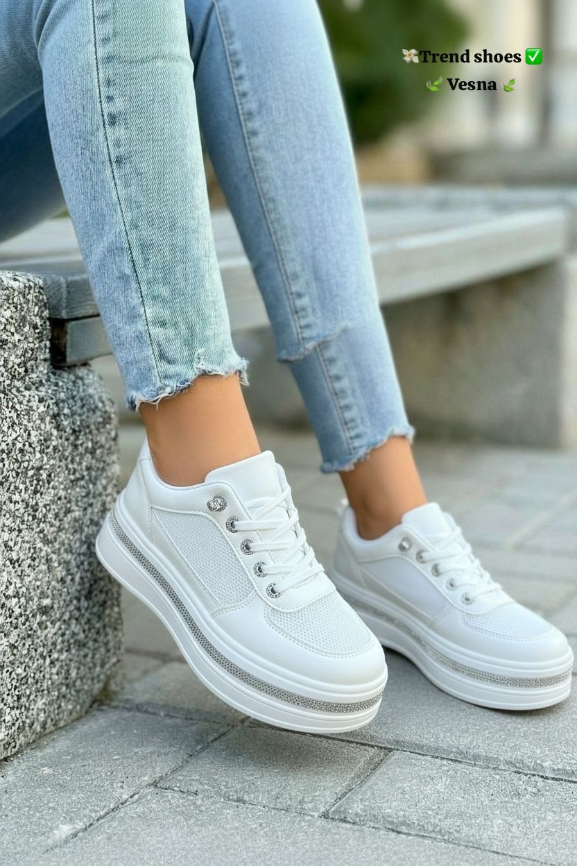 фото женские весенние черные sneakers 589046 оптом