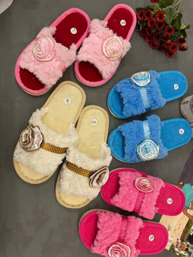 фото зимние женские домашние тапочки оптом
