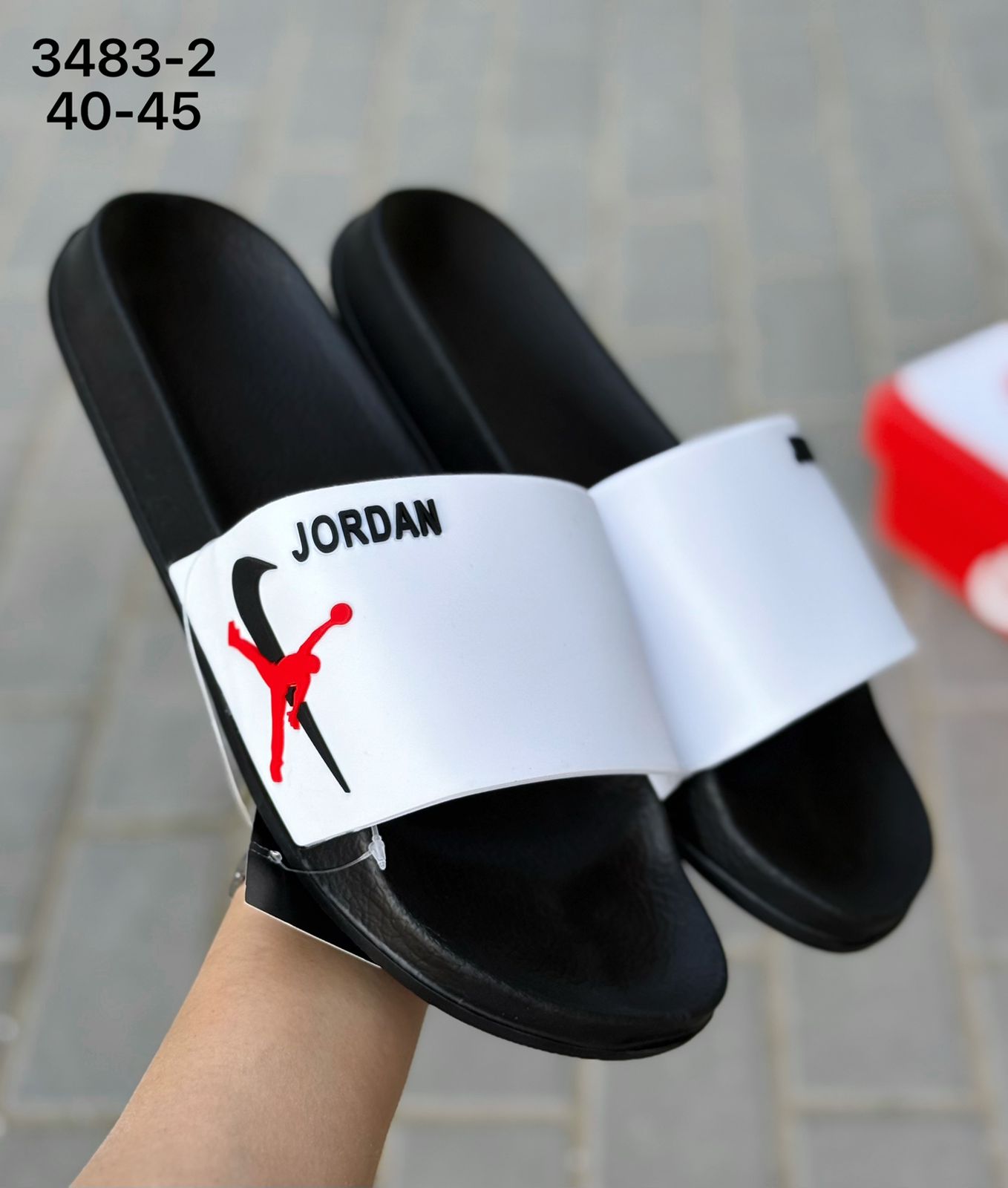 фото Мужские летние шлепки Jordan 220687 оптом в Москве