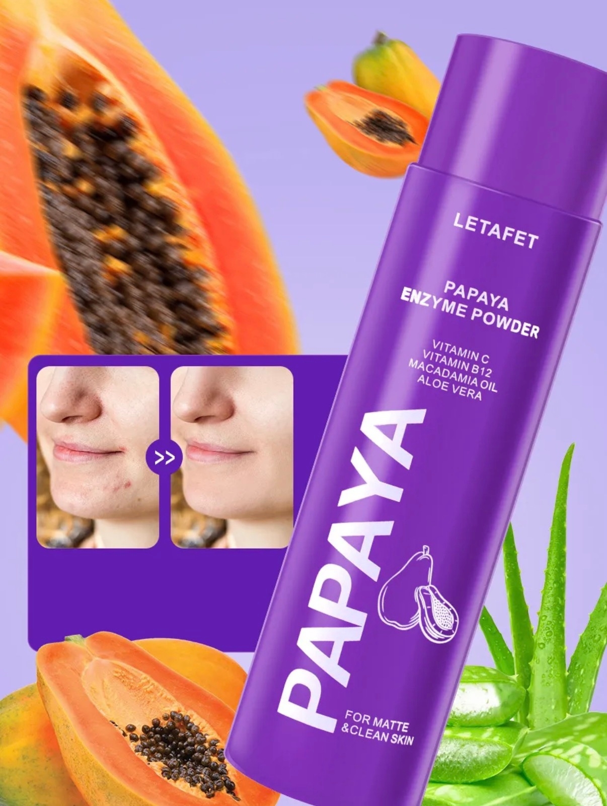 картинка Энзимная пудра-пилинг для лица и тела с витамином С от магазина Одежда+