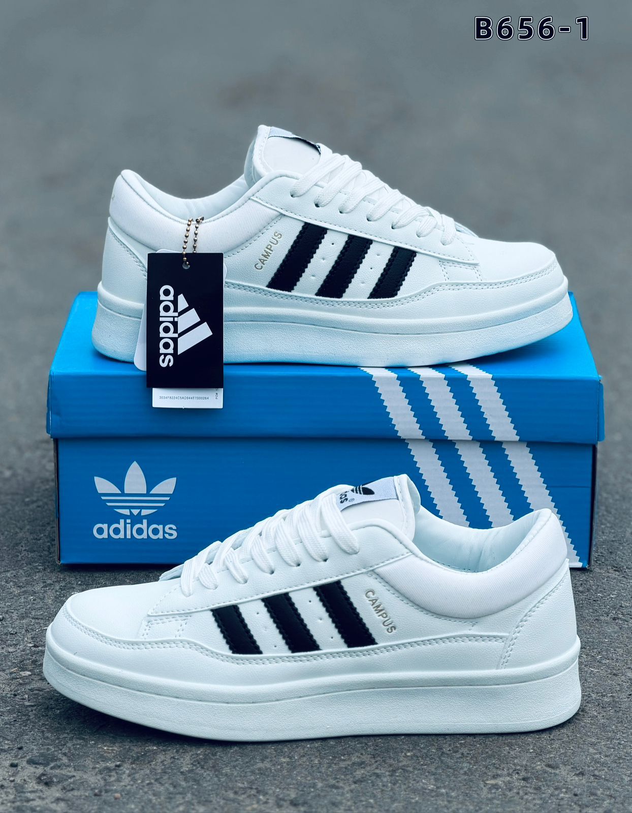 фото Мужские осенние кроссовки Adidas Campus 681847 оптом на лето для мужчин