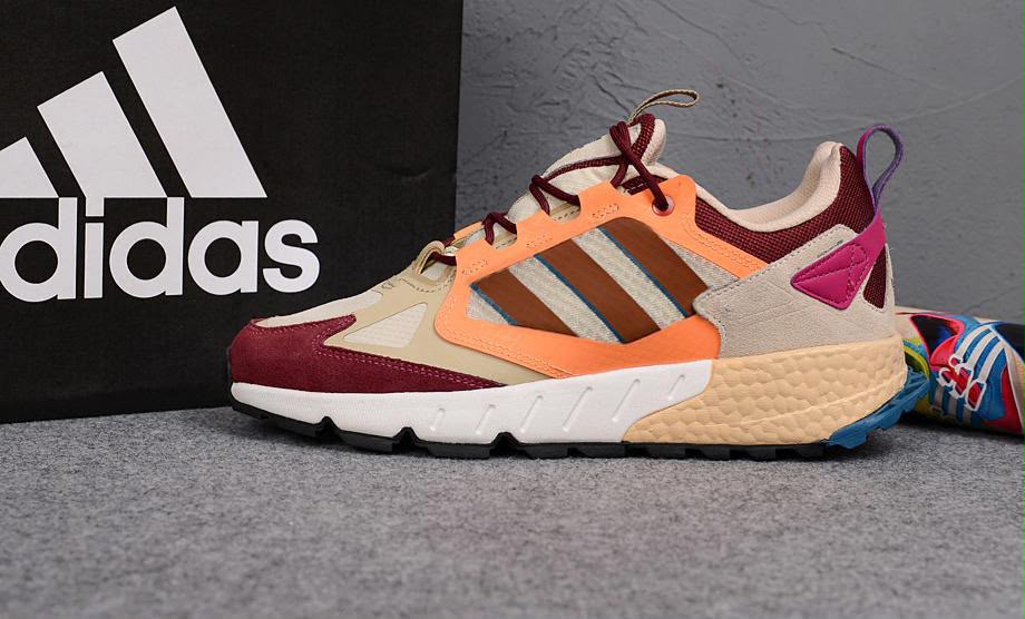 фото мужские осенние кроссовки adidas с яркими вставками 204528 оптом