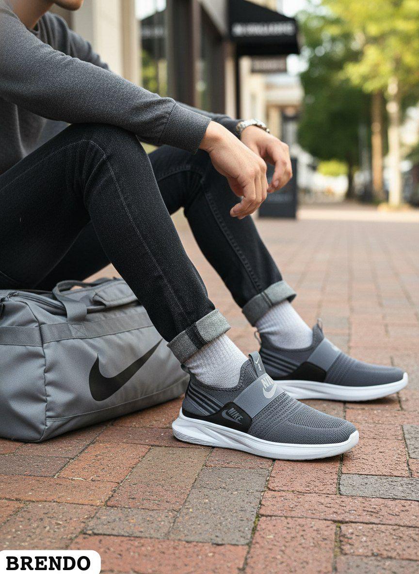 фото мужские серые кроссовки nike 799208 оптом