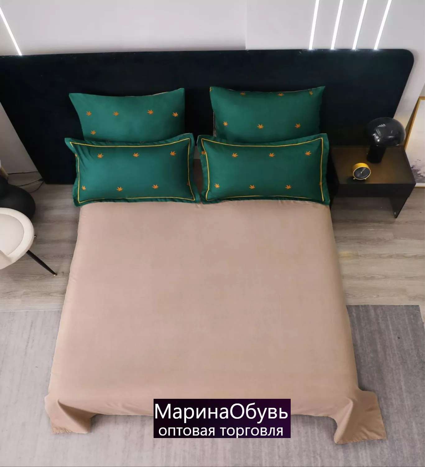 фото комплект постельного белья евро оптом