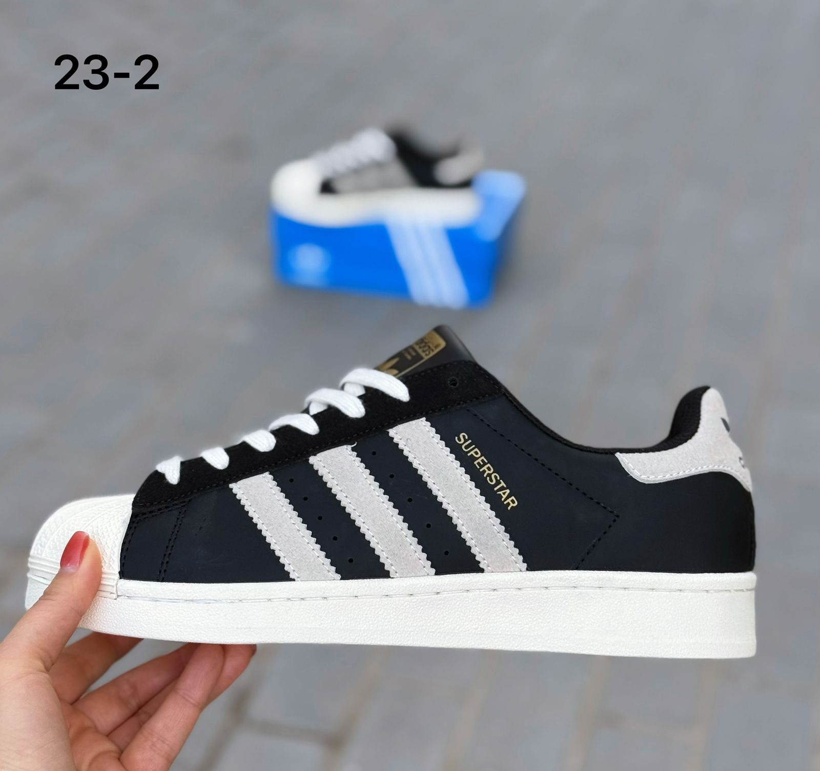 фото мужские черные кроссовки adidas superstar 286791 оптом