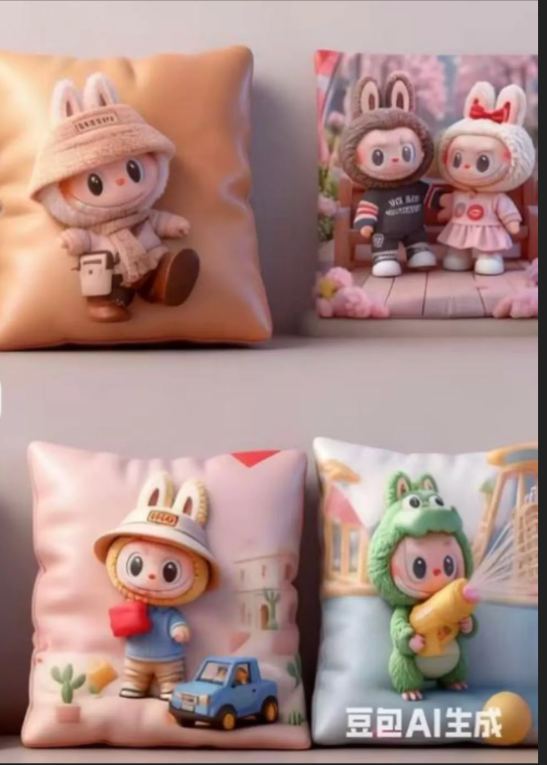 картинка Декоративная  подушка "Лабубу" 40*40 см от магазина Одежда+