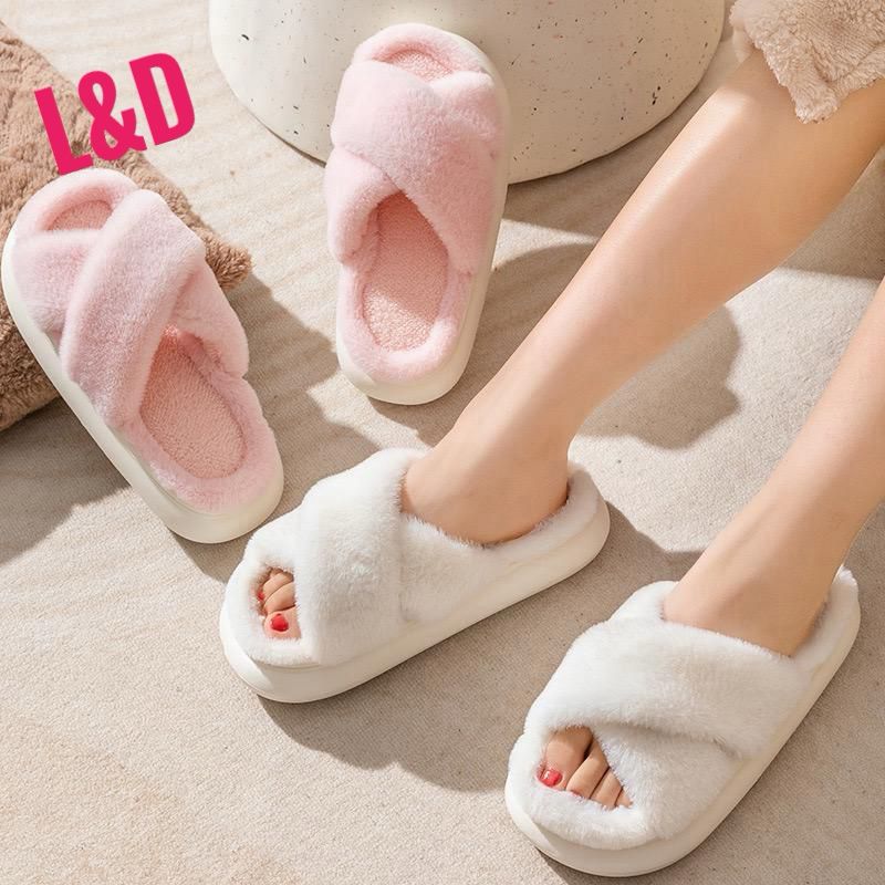 фото женские домашние тапочки с мягким мехом 552530 оптом