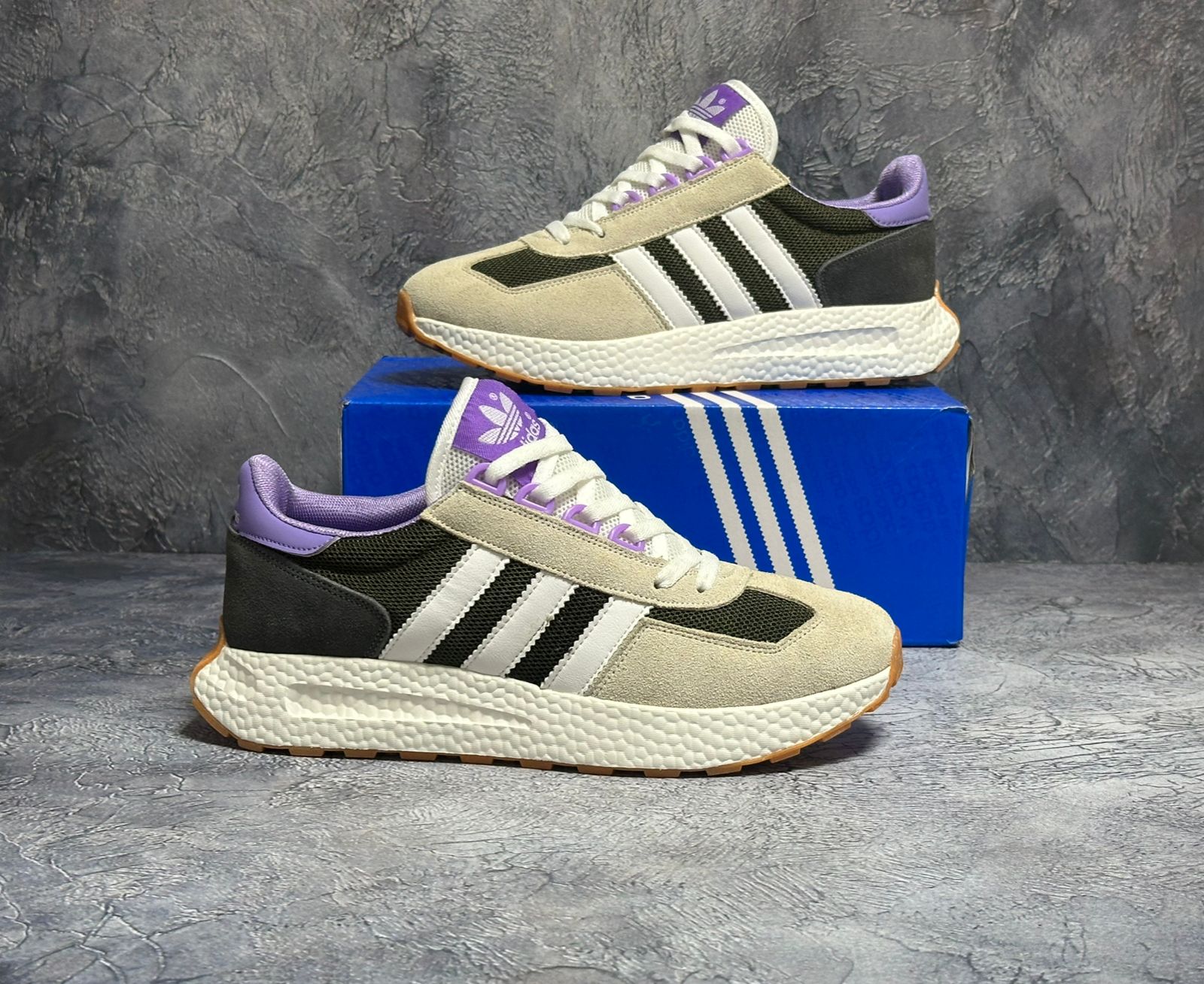 фото мужские весенние кроссовки adidas 543955 оптом