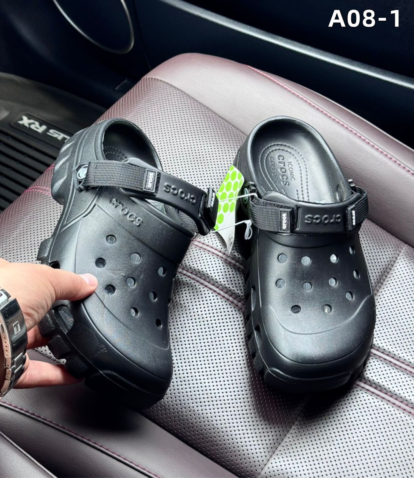 фото мужские черные crocs 770570 оптом