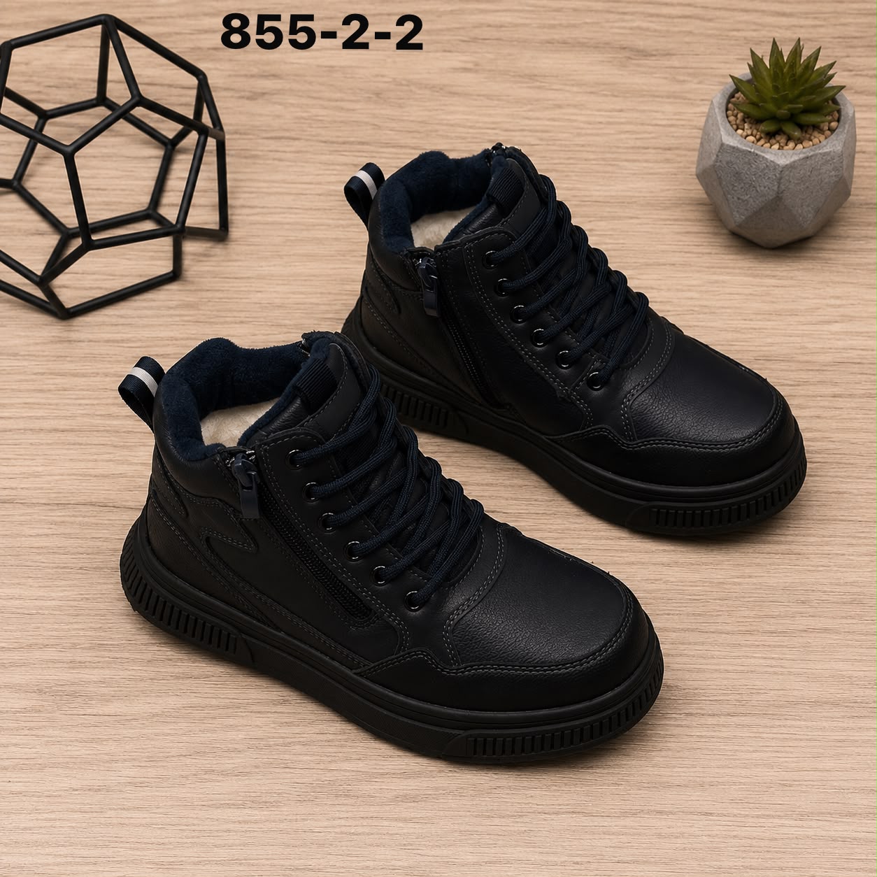фото женские зимние ботинки с мехом 341083 оптом от производителя