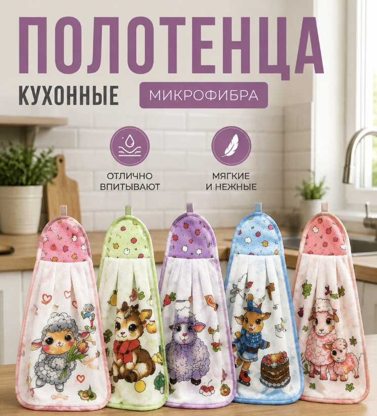 картинка Полотенце кухонные символ года от магазина Одежда+