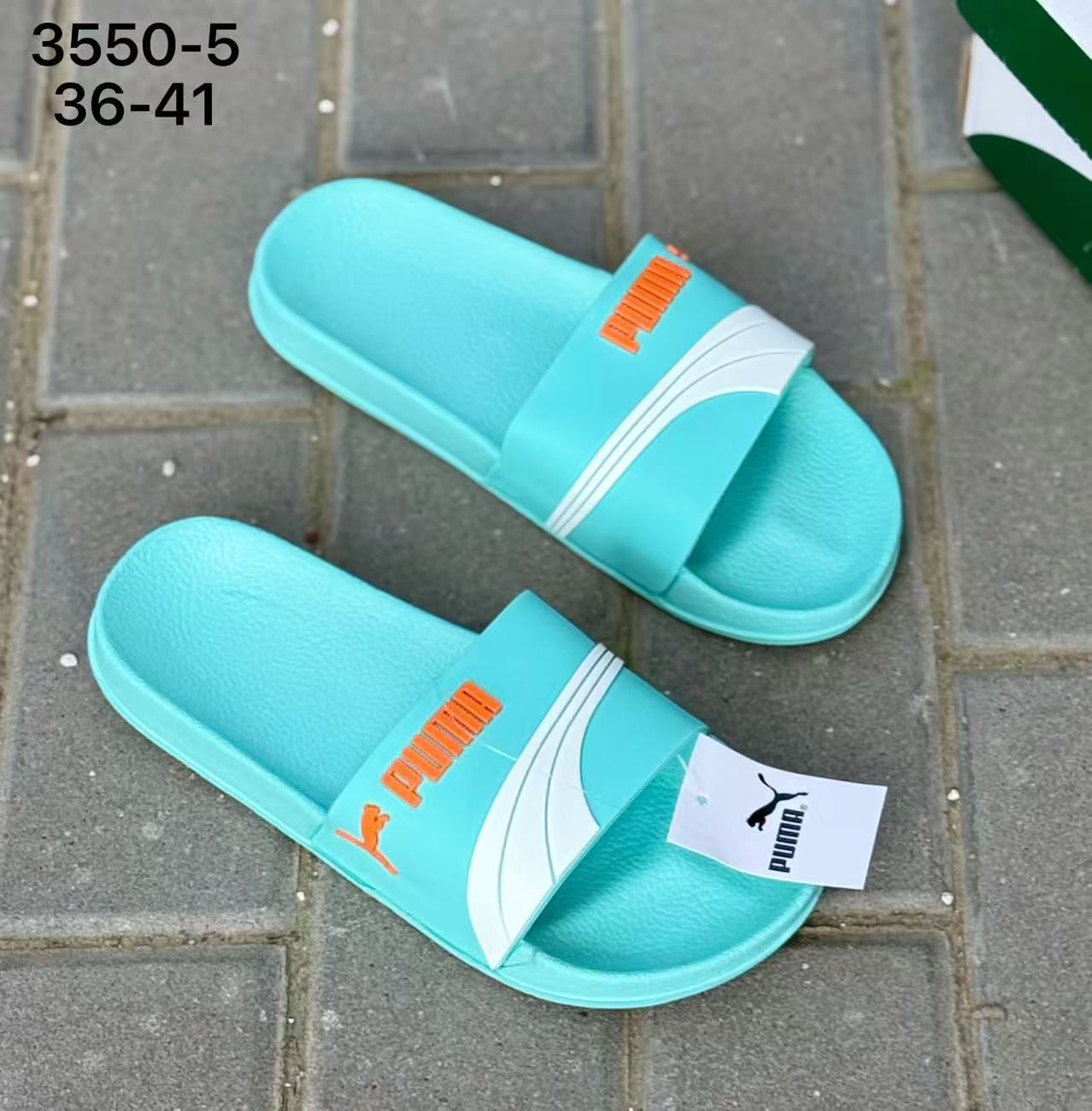 фото женские летние шлепки puma 500825 оптом
