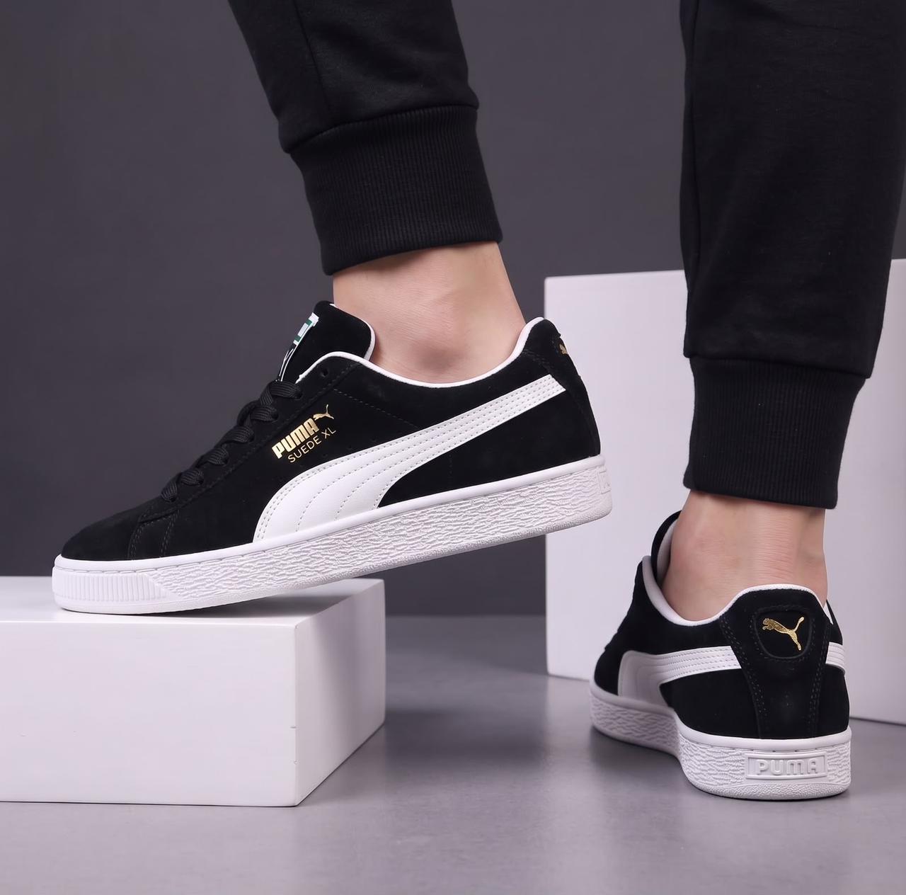 фото мужские черные кроссовки puma 755058 оптом