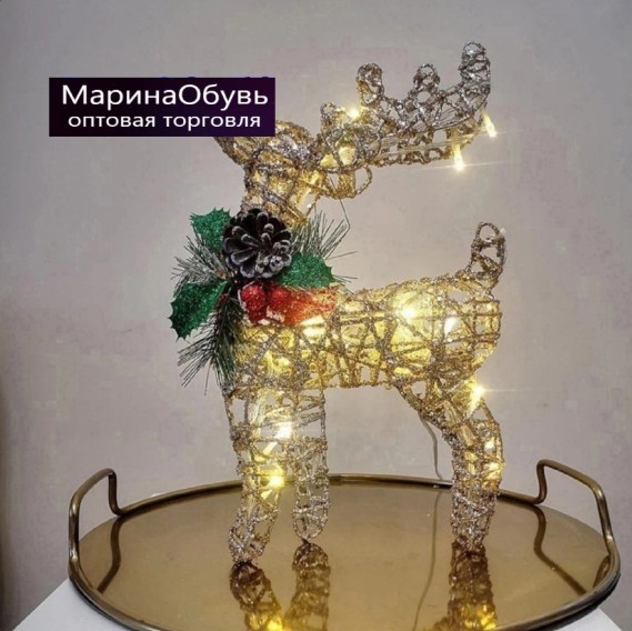 картинка Новогоднее украшение олень 30см от магазина Одежда+