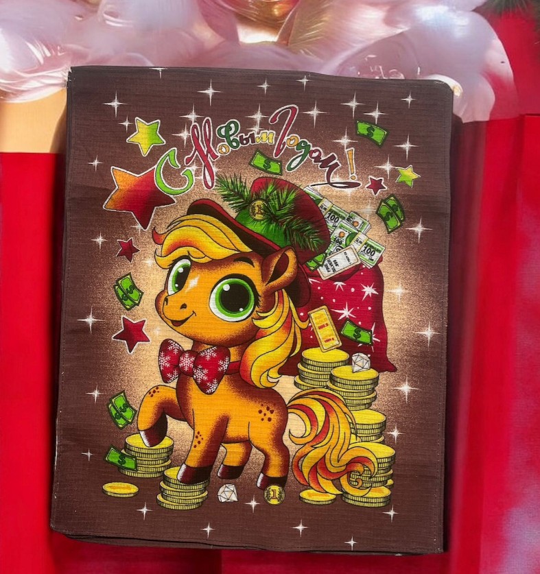 фото вафельные полотенца лошади 40*60см оптом