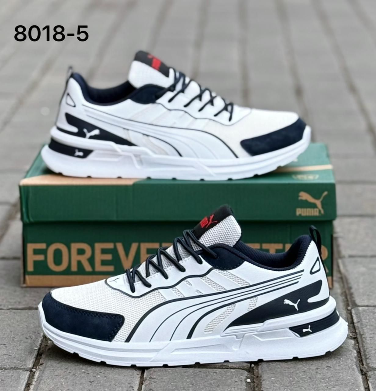 фото мужские кроссовки puma бежевые с черным 316407 оптом