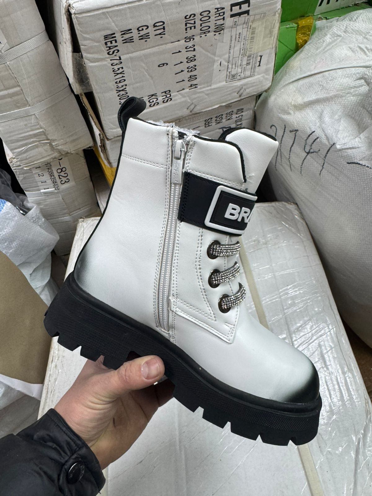 фото зимние ботинки для девочек оптом