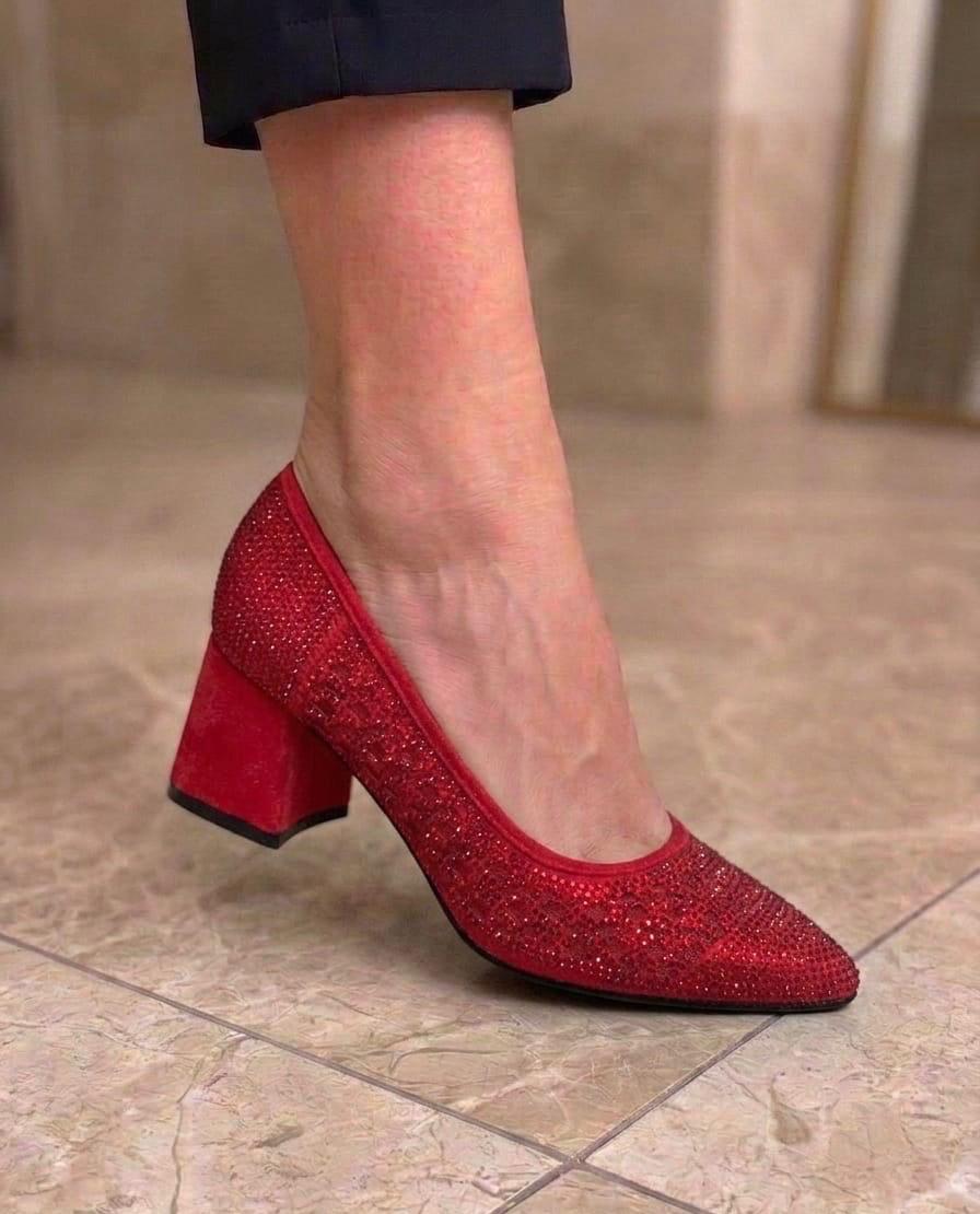 фото женские осенние туфли с glitter-эффектом 781098 оптом