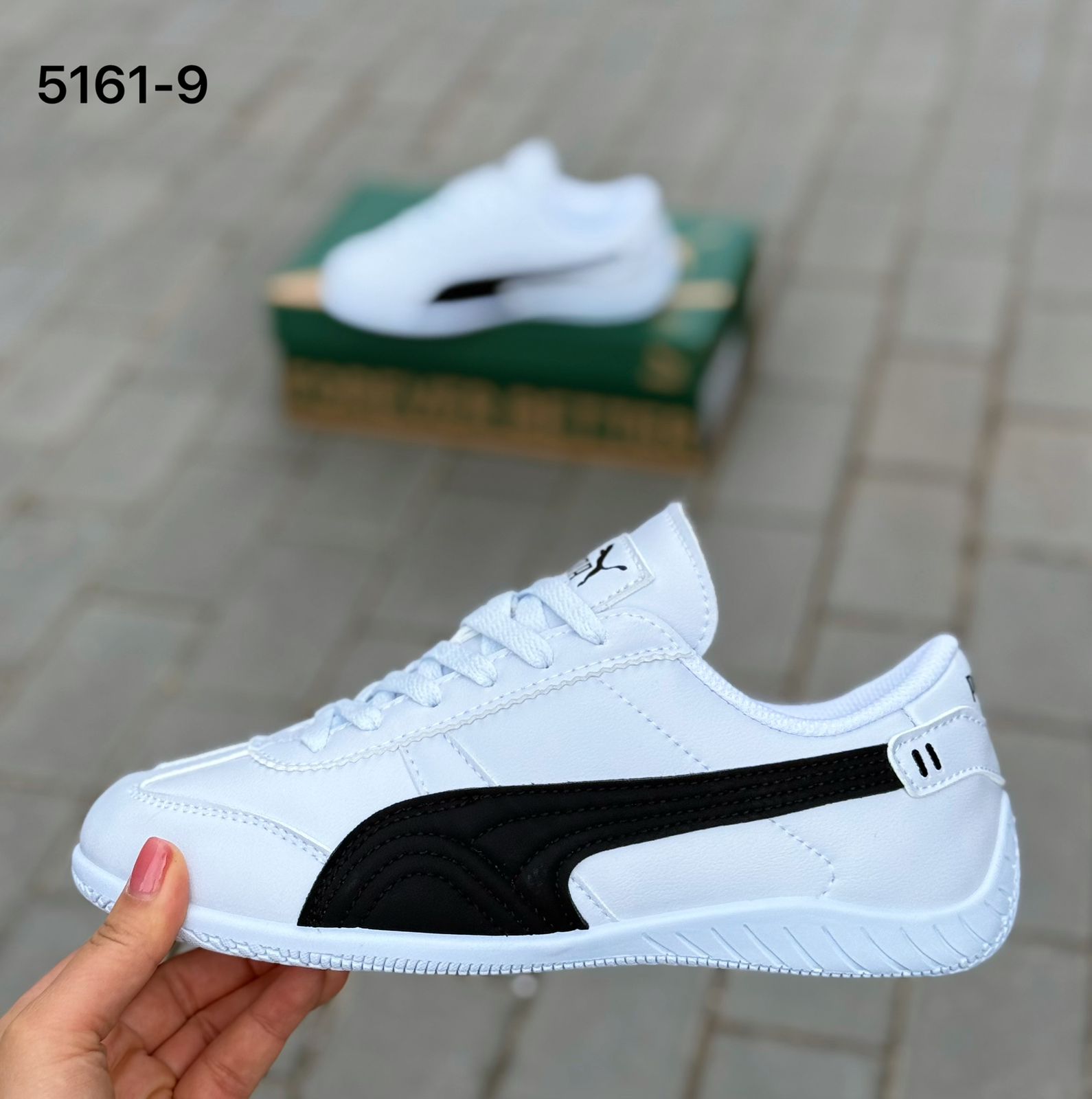 фото мужские белые кроссовки puma 349014 оптом