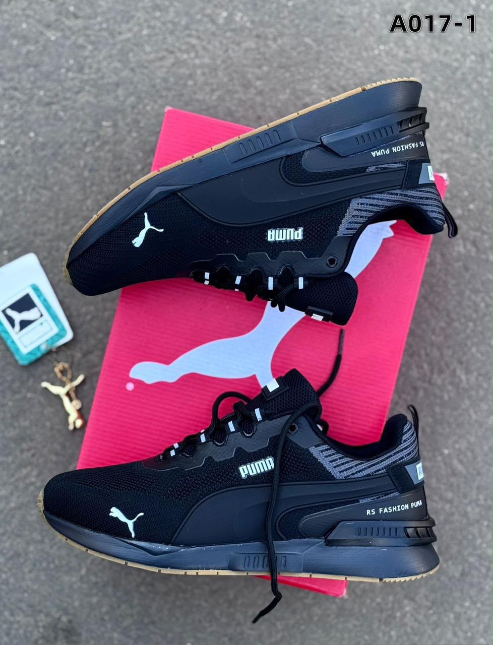 фото мужские черные кроссовки puma 420976 оптом