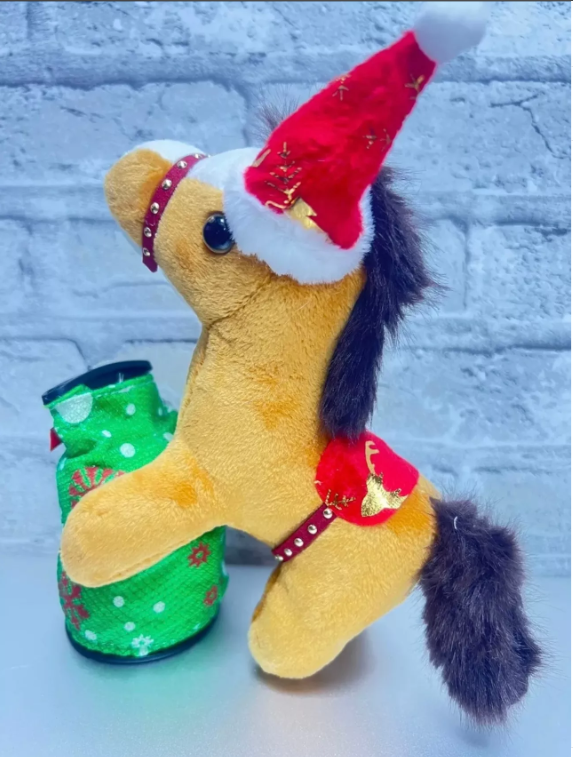 картинка Копилка музыкальная "Лошадь" символ года 16 см от магазина Одежда+