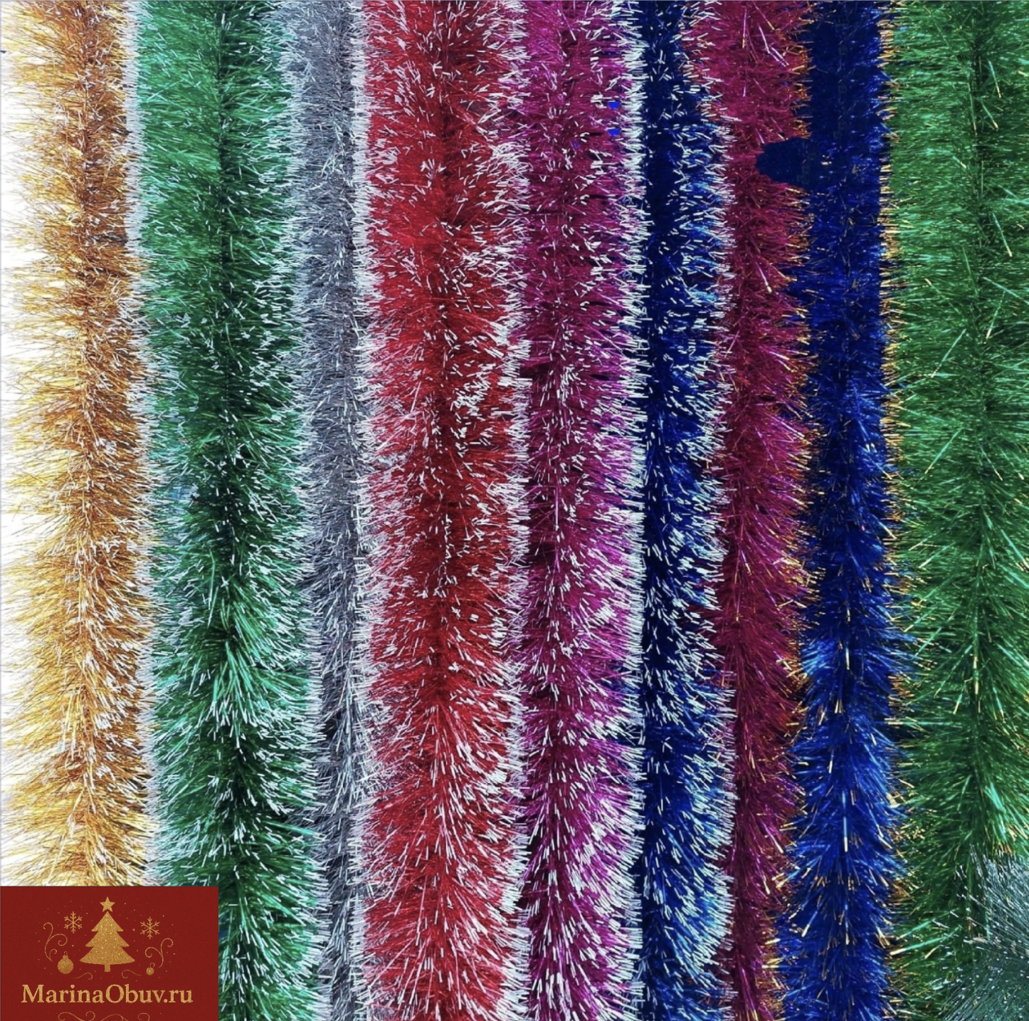 картинка Мишура "Новогодний дождь" 2м ассорти от магазина Одежда+