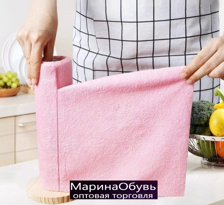 фото салфетки из микрофибры в рулоне многоразовые 20 шт оптом