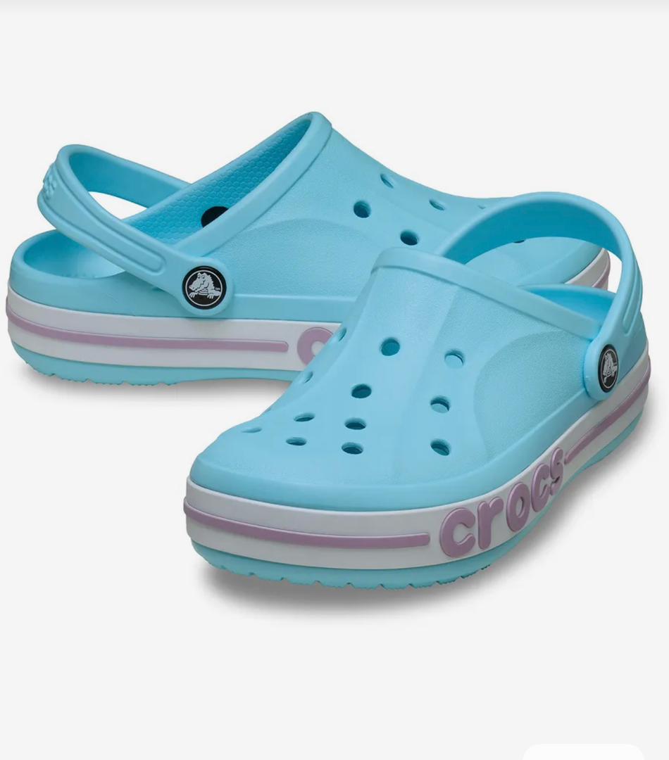 фото женские летние голубые crocs 160658 оптом