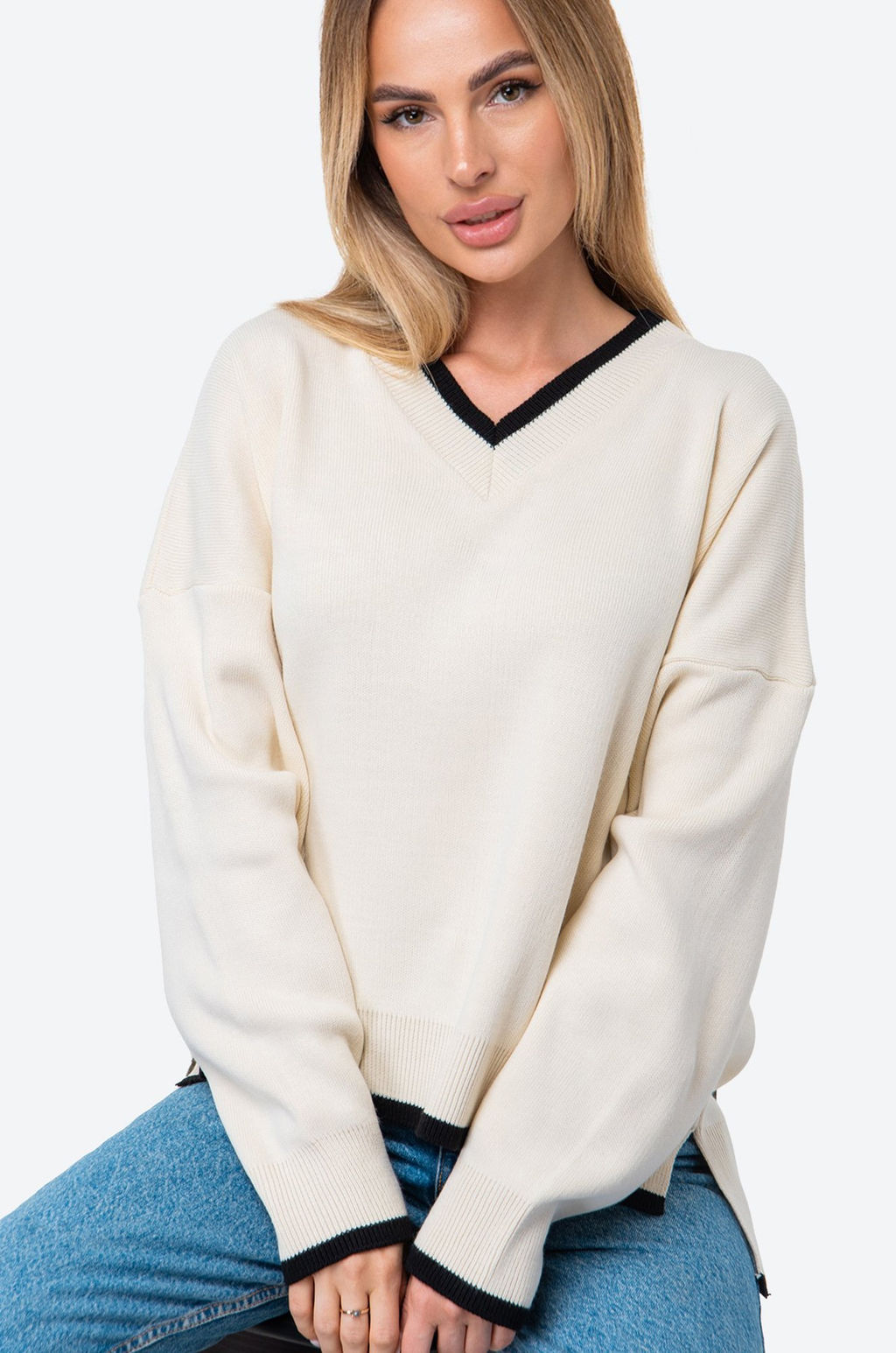 картинка Женский джемпер оверсайз от магазина Одежда+