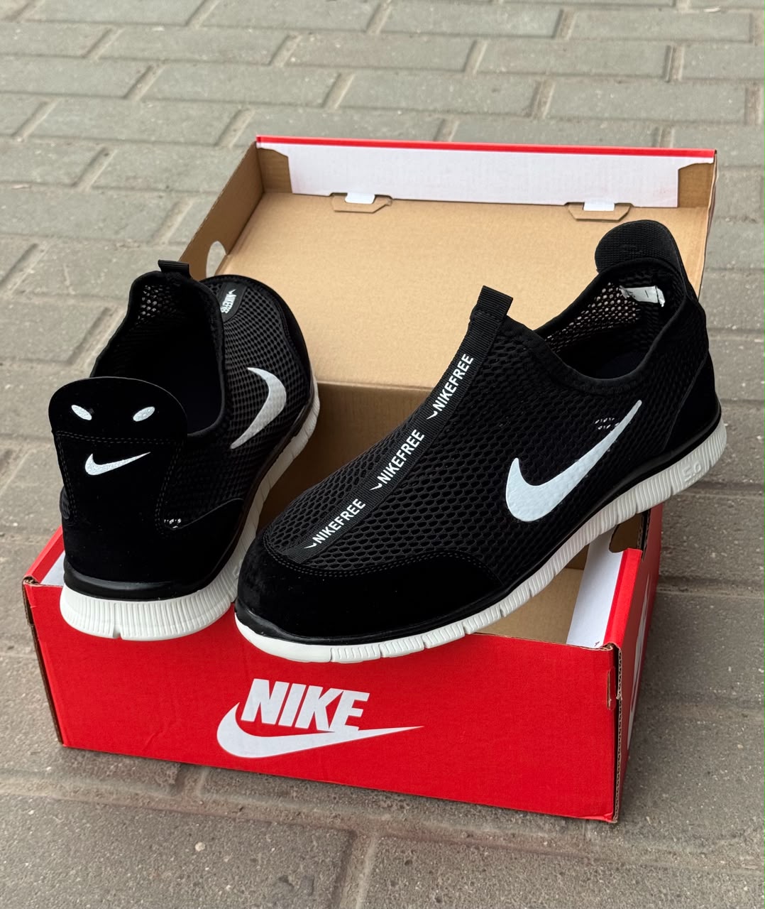 фото Мужские черные кроссовки Nike 308889 оптом с доставкой