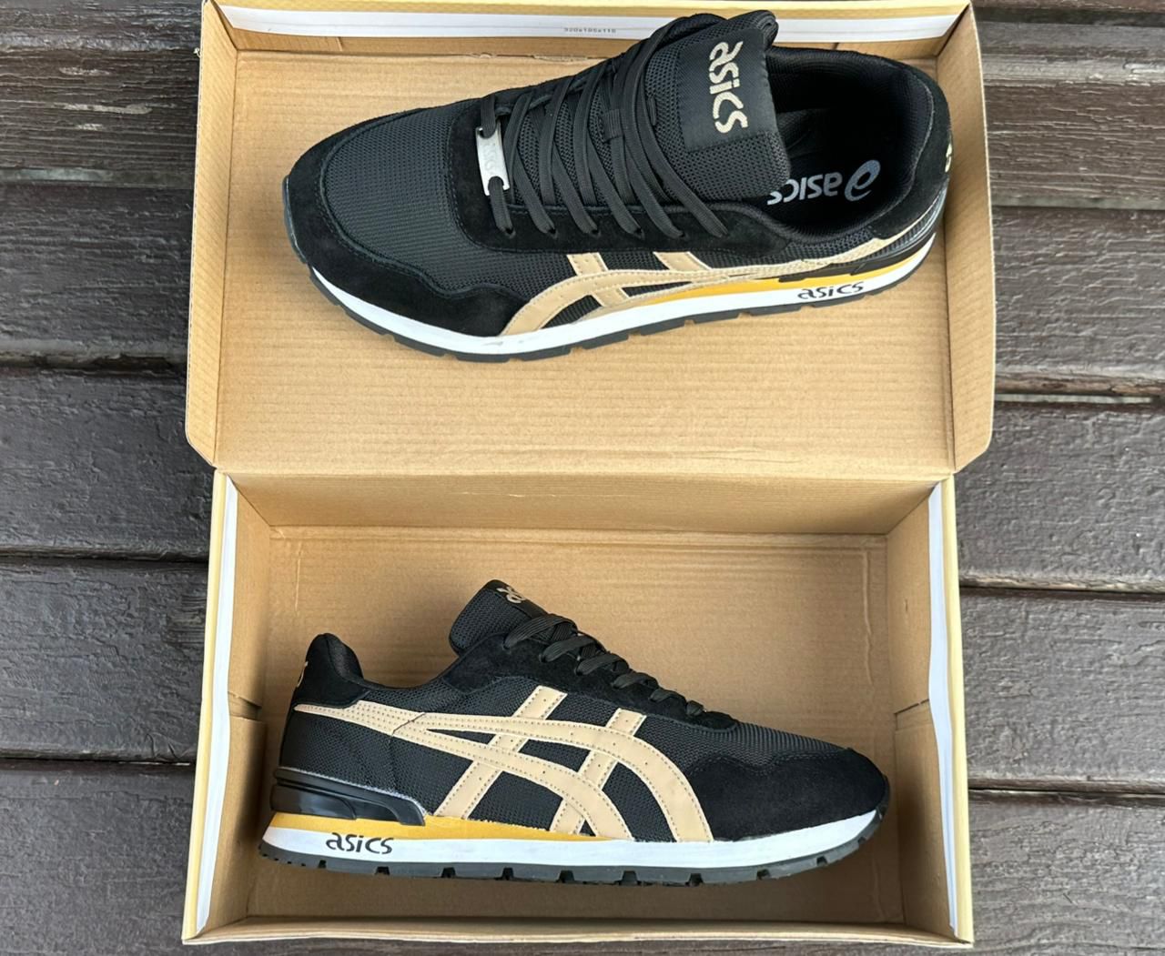 фото мужские осенние кроссовки asics 580504 оптом