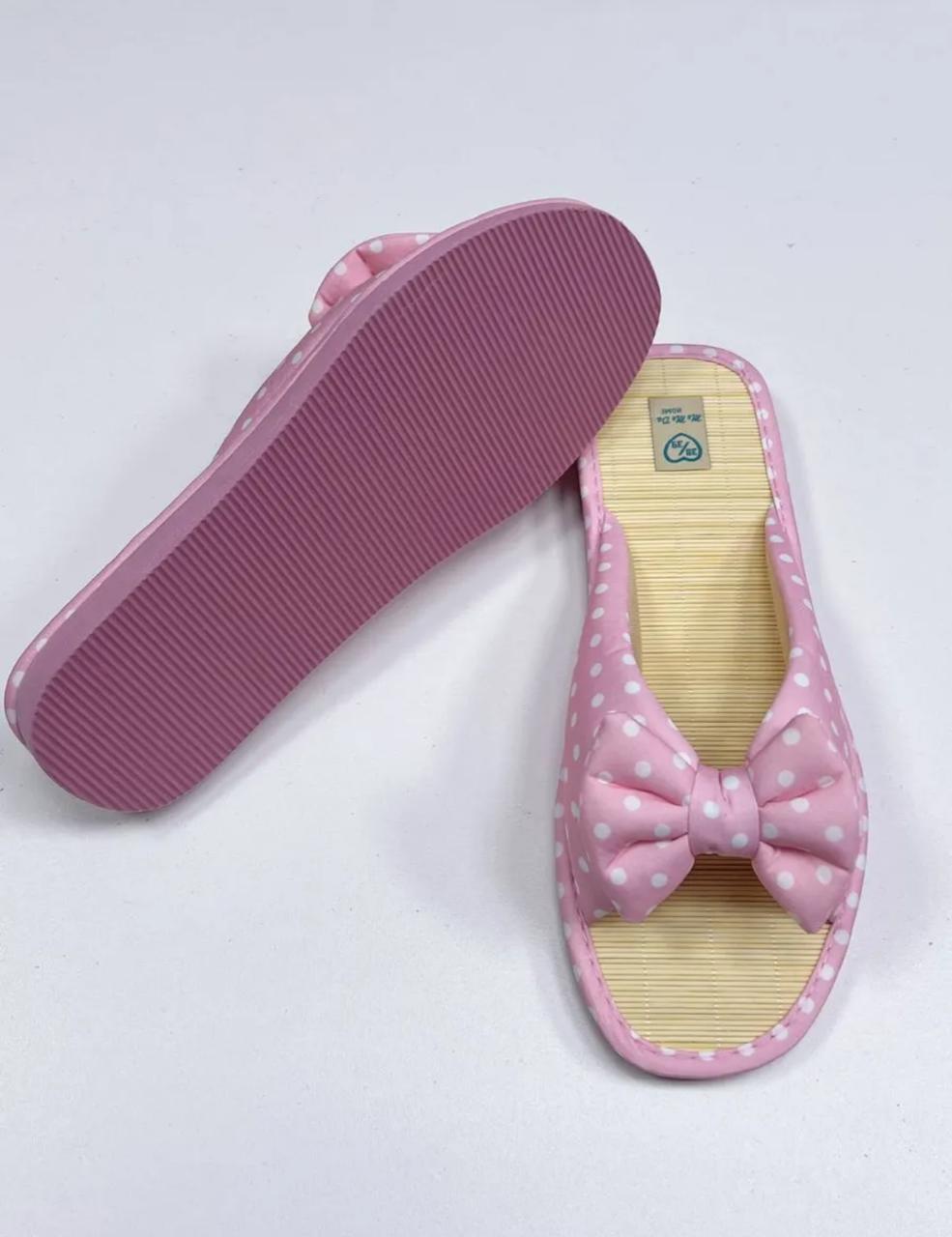 фото женские летние тапочки с бантом 940694 оптом