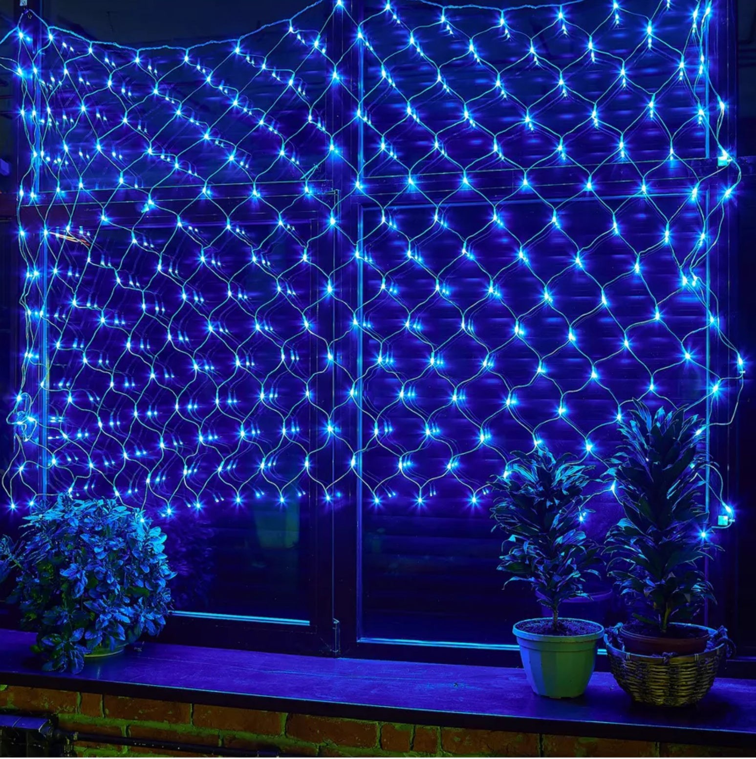 картинка Гирлянда "Сетка" 1,8*1,8м синяя от магазина Одежда+