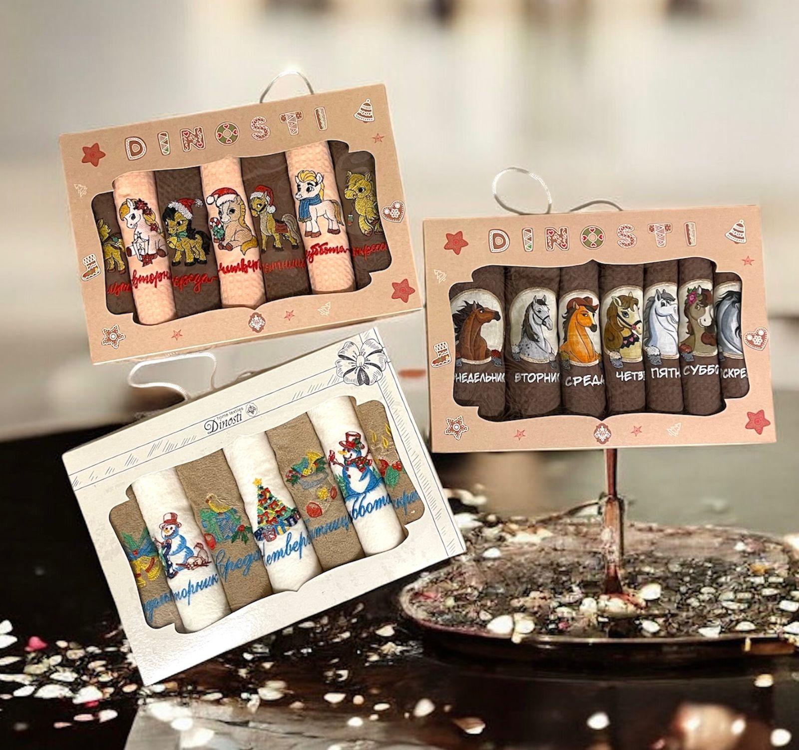 фото набор полотенец 7 в 1 размер 33/60 см без выбора оптом