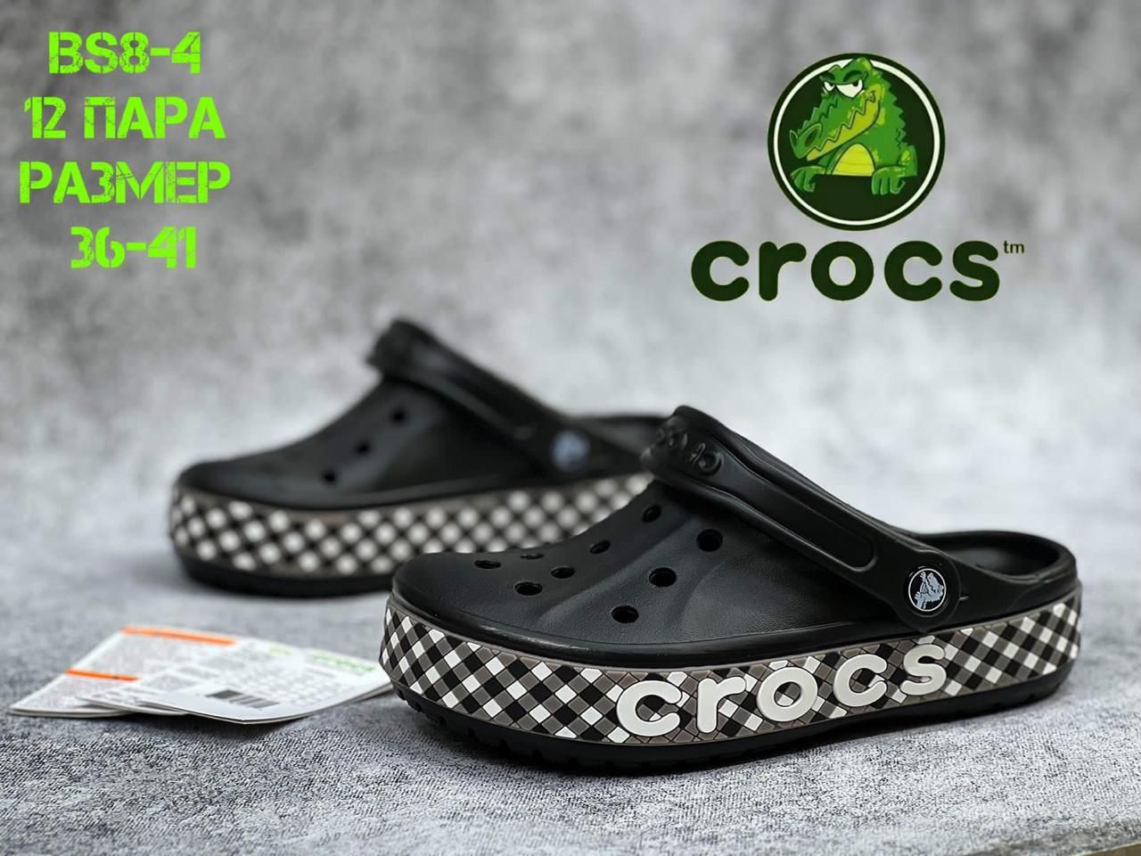фото женские летние шлепки crocs с светящимся элементом 913416 оптом