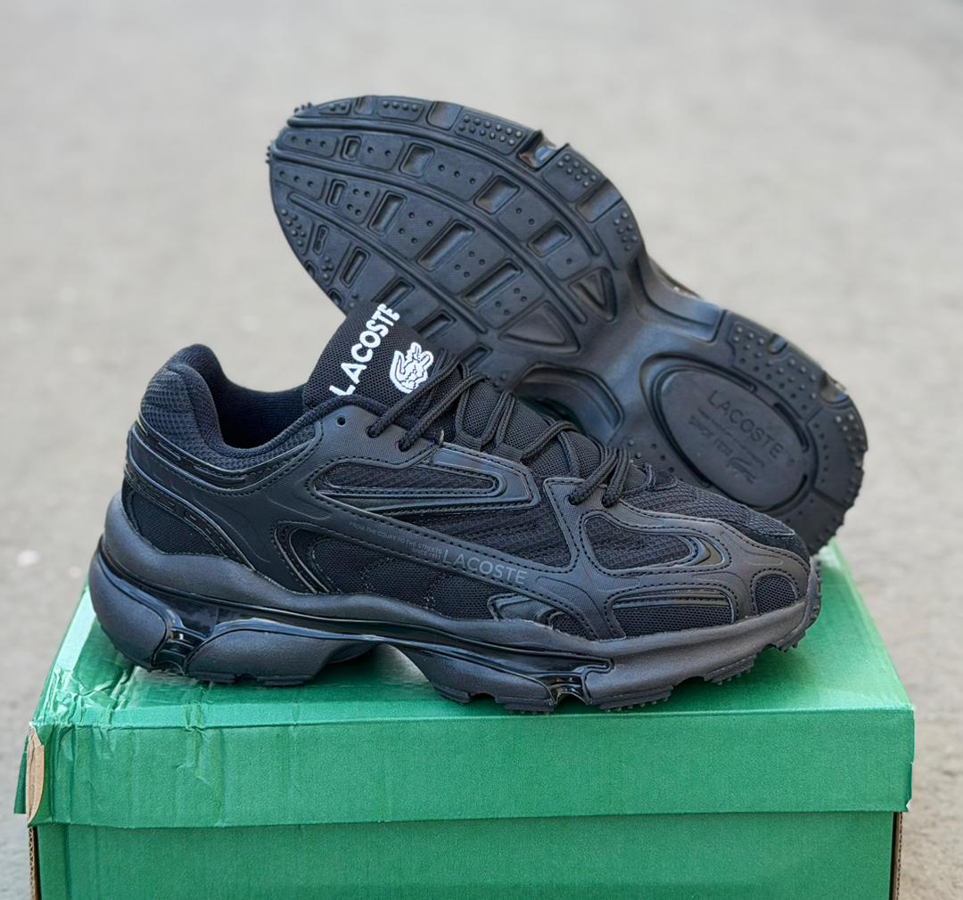фото мужские черные кроссовки lacoste 546728 оптом