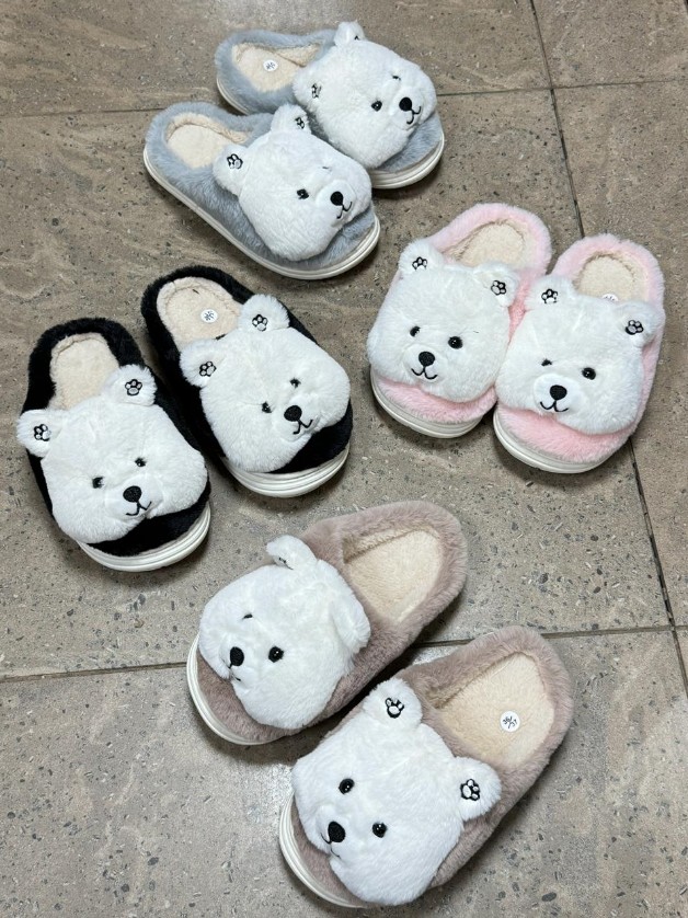 фото зимние женские домашние тапочки оптом