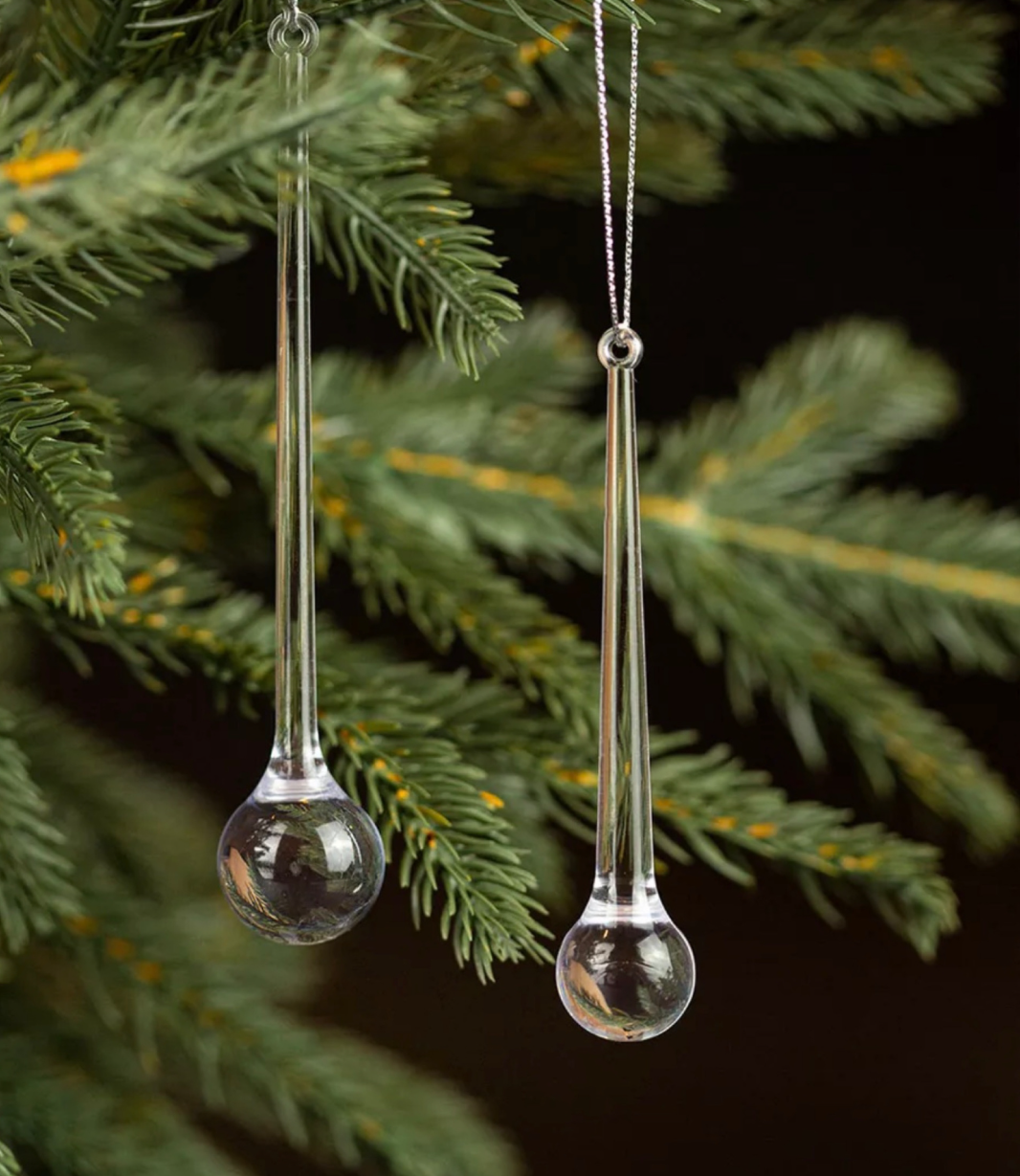 картинка Новогодний набор елочных игрушек в виде сосулек 13см от магазина Одежда+