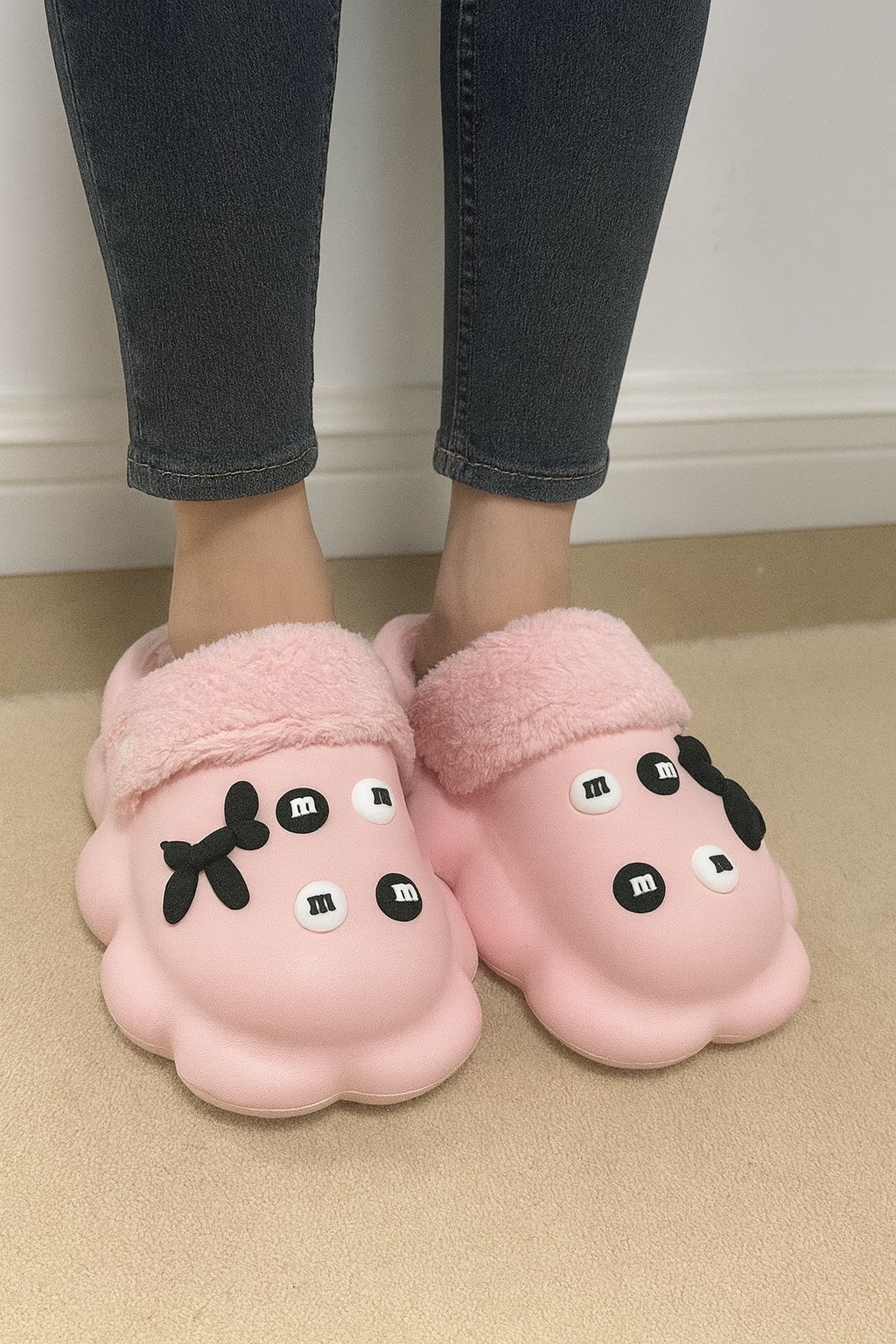 фото зимние женские домашние тапочки оптом