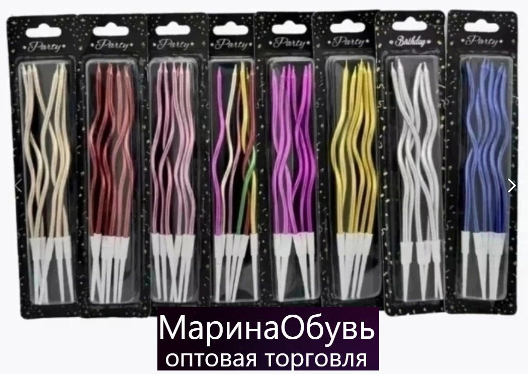 картинка Свечи для торта набор  6 в 1 от магазина Одежда+