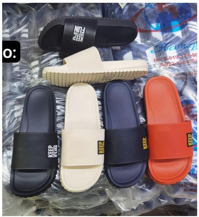 фото Без выбора цвета летние мужские тапочки оптом в Москве