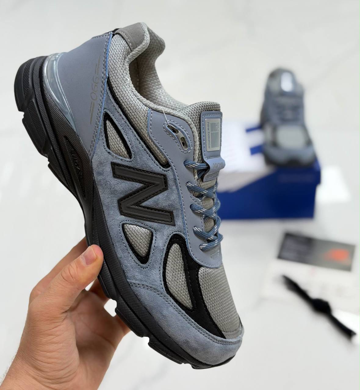 фото мужские серые кроссовки new balance 120286 оптом